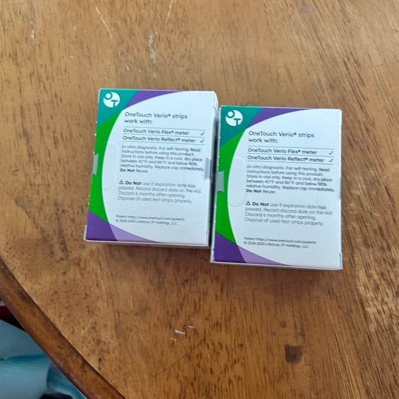 - 2 NIB One Touch Verio Test Strips Exp 4/26 5/26 Box of 100 each total - Picture 3 of 3